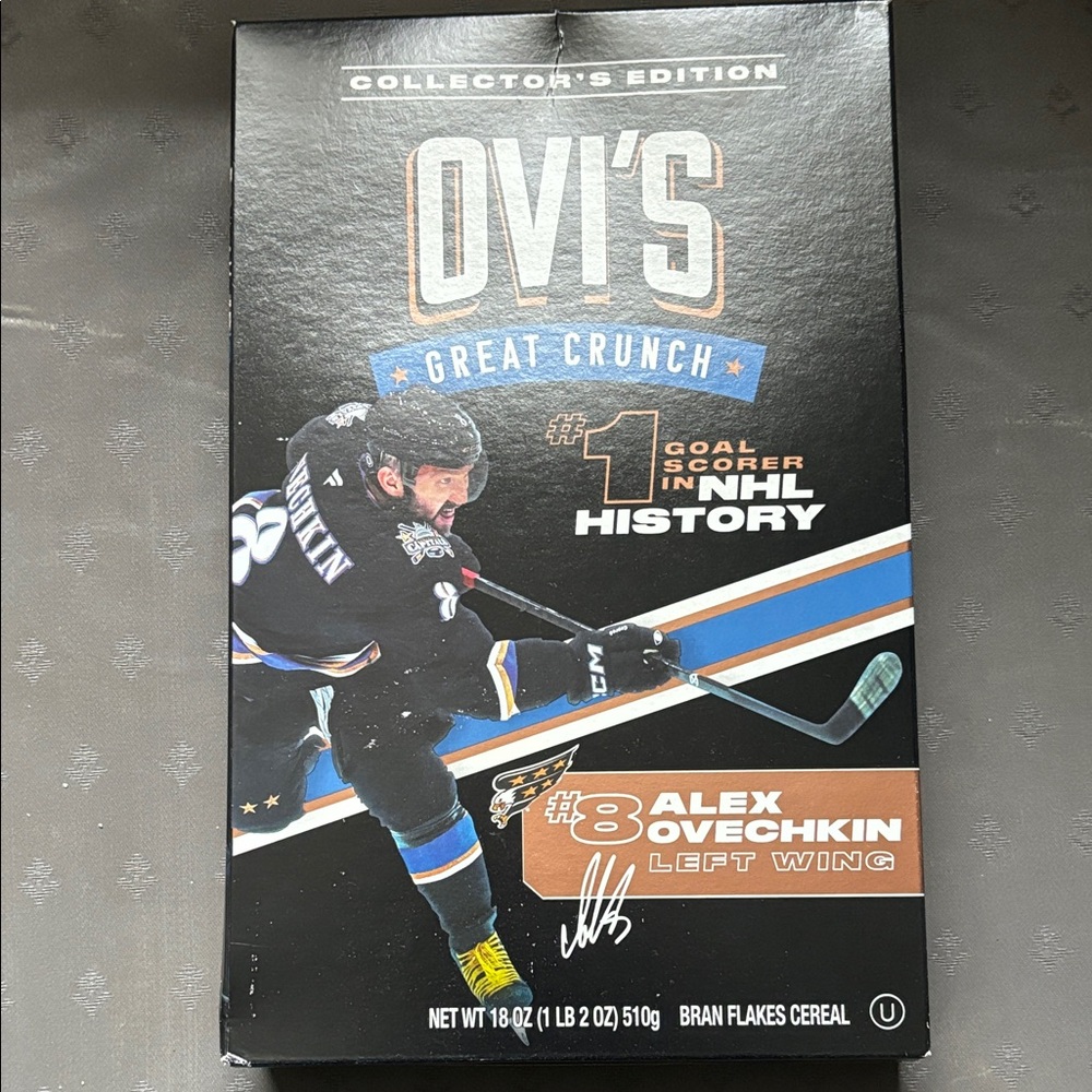 OLVI'S Great Crunch Cereal - Limited Collector's Edition with Black and Blue